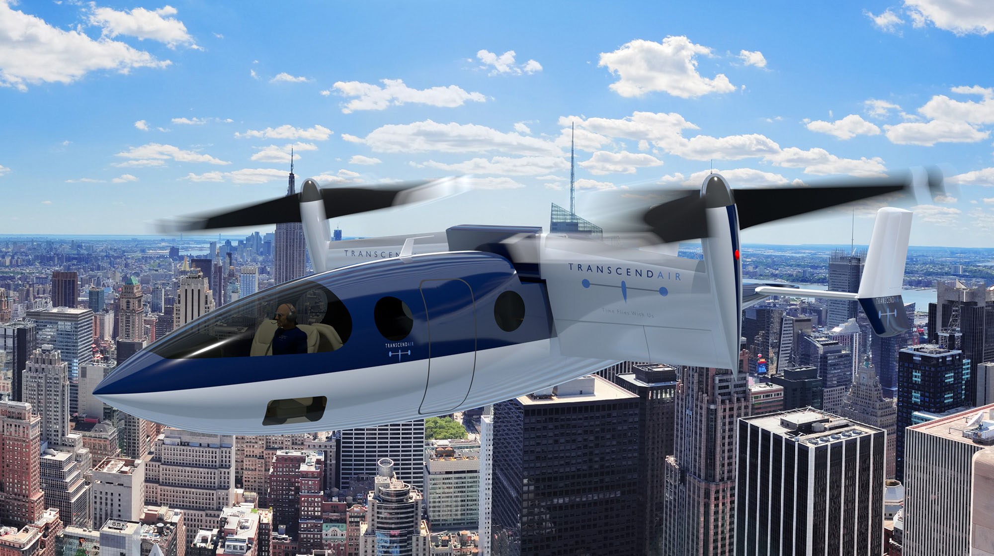 Transcend Air Vy 400 hybrid-electric VTOL passenger concept design aircraft Transcend Air Vy 400 hybrid-electric VTOL passenger concept design aircraft